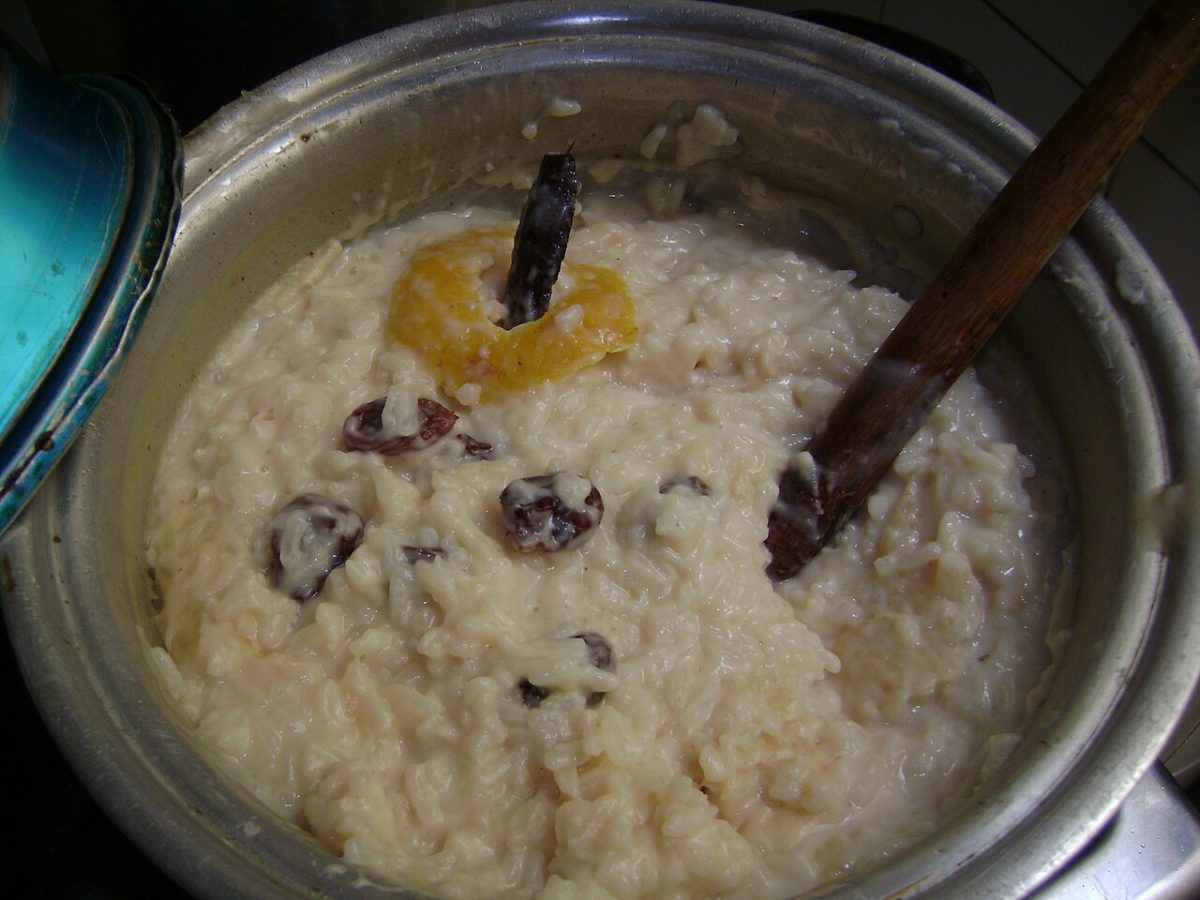 Arroz con leche al microondas