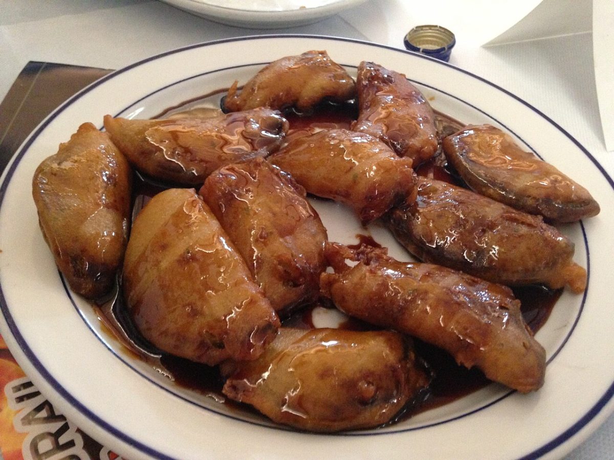 Berenjenas con miel de caña en air fryer
