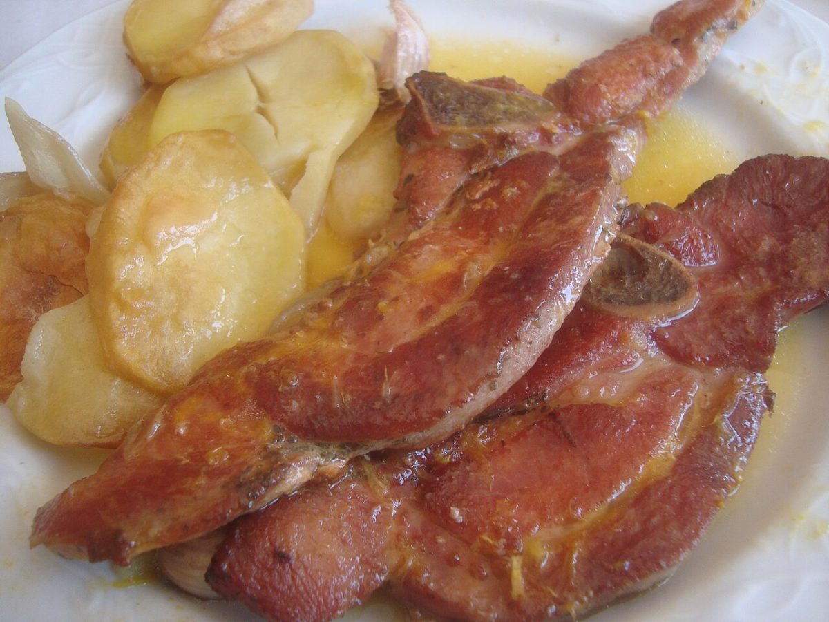 Chuletas en naranja