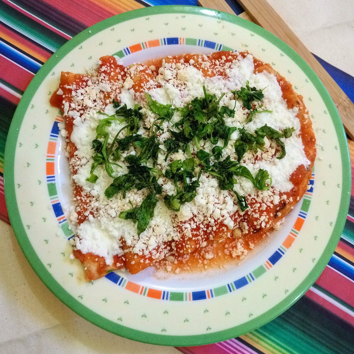Enchiladas con queso