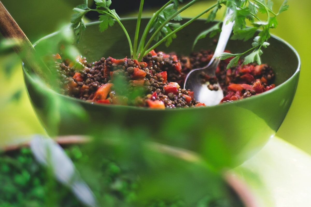 Ensalada de lentejas con verduras