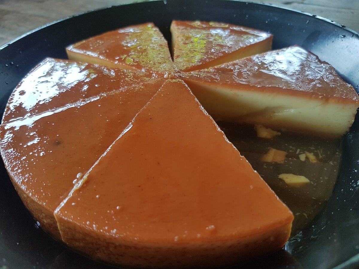 Flan de huevo casero en microondas