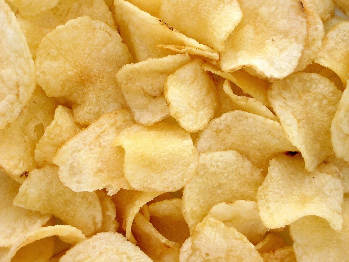 Patatas chips al microondas